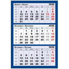 Calendar triptic de perete 3 culori