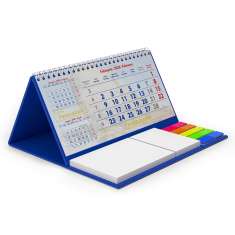 Calendar triptic de birou cu notite repozitionabile