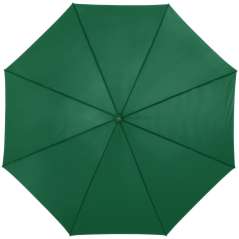 Lisa 23" auto open umbrella with wooden handle, solid black