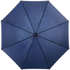 Lisa 23" auto open umbrella with wooden handle, solid black