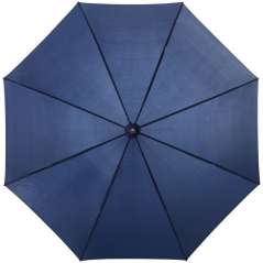 Lisa 23" auto open umbrella with wooden handle, solid black