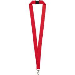 Lago lanyard with break-away closure, solid black