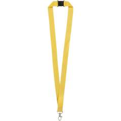 Lago lanyard with break-away closure, solid black