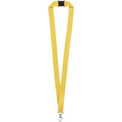 Lago lanyard with break-away closure, solid black