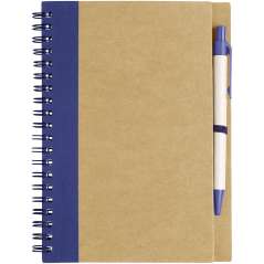 Priestly recycled notebook with pen, Natural, solid black