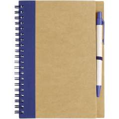 Priestly recycled notebook with pen, Natural, solid black
