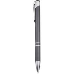 Moneta aluminium click ballpoint pen, solid black