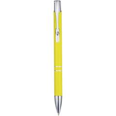Moneta aluminium click ballpoint pen, solid black