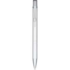 Moneta anodized aluminium click ballpoint pen, solid black