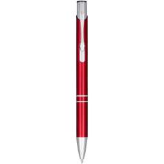Moneta anodized aluminium click ballpoint pen, solid black
