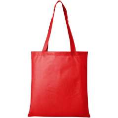 Zeus non-woven convention tote bag, solid black