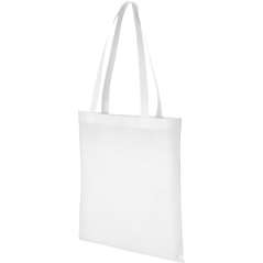 Zeus non-woven convention tote bag, solid black