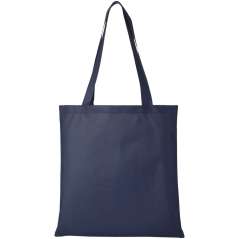 Zeus non-woven convention tote bag, solid black