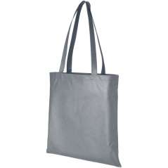 Zeus non-woven convention tote bag, solid black