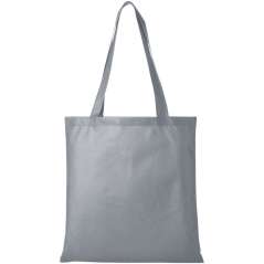 Zeus non-woven convention tote bag, solid black