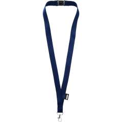 Tom recycled PET lanyard with breakaway closure, Red