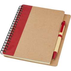 Priestly recycled notebook with pen, Natural, solid black