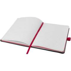 Colour-edge A5 hard cover notebook, solid black