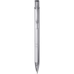 Moneta anodized aluminium click ballpoint pen, solid black