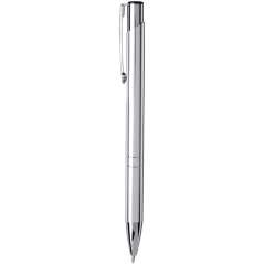Moneta anodized aluminium click ballpoint pen, solid black