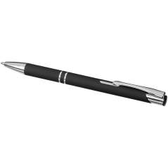 Moneta soft touch click ballpoint pen, grey