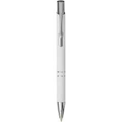 Moneta soft touch click ballpoint pen, grey