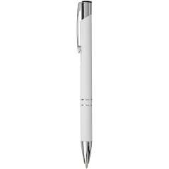 Moneta soft touch click ballpoint pen, grey