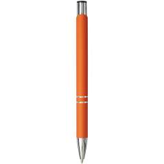 Moneta soft touch click ballpoint pen, grey