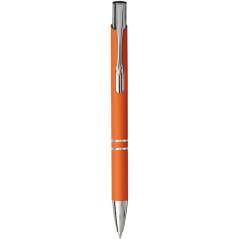 Moneta soft touch click ballpoint pen, grey