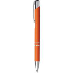 Moneta soft touch click ballpoint pen, grey