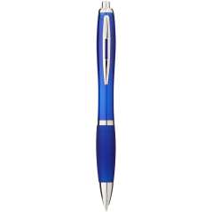 Nash ballpoint pen with coloured barrel and grip, White