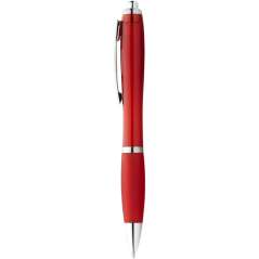 Nash ballpoint pen with coloured barrel and grip, White