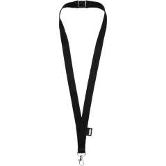 Tom recycled PET lanyard with breakaway closure, Red