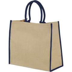 Harry large tote bag made from jute, Natural,White