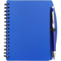 PP notebook with ballpen Kimora, white