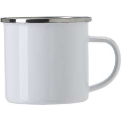 Enamel drinking mug (350 ml) Jamaal, black