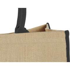 Harry large tote bag made from jute, Natural,White
