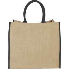 Harry large tote bag made from jute, Natural,White
