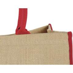 Harry large tote bag made from jute, Natural,White