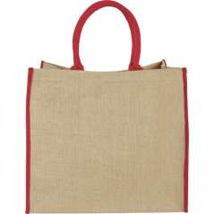 Harry large tote bag made from jute, Natural,White