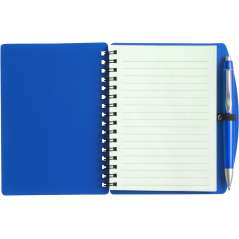 PP notebook with ballpen Kimora, white