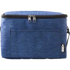 Polyester (600D) and RPET cooler bag Isabella, blue