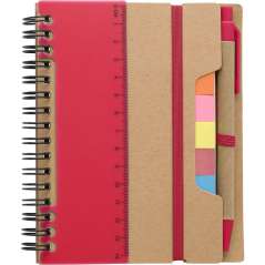 Recycled paper notebook Angela, black