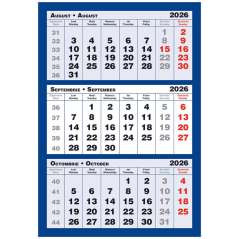 Calendar triptic de perete 3 culori
