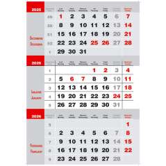 Calendar triptic de perete 2 culori