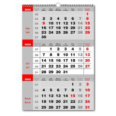 Calendar triptic de perete 2 culori