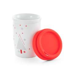 Pahar de portelan cu capac de silicon Hazard