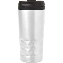 Stainless steel mug Lorraine, silver
