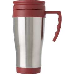 Stainless steel travel mug Dev, silver