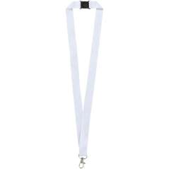Lago lanyard with break-away closure, solid black